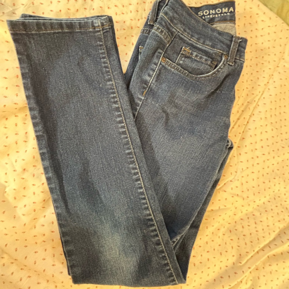 Sonoma Women's Classic Blue Straight Leg Jeans